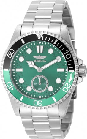 Invicta Pro Diver Quartz Green Dial Sprite Bezel Men's Watch 49433 - official image