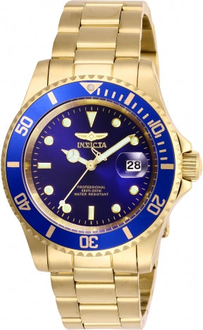 Invicta Pro Diver 26974 Analog Quartz Men's Watch 40mm - Blue/Gold - official image