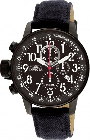 Invicta Men's Watch I-Force Japanese Quartz Chronograph Black Dial Strap 1517 - official image