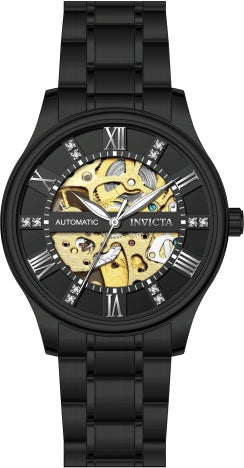 Invicta Objet D Art Automatic Men's Watch w/ Skeleton Dial 41mm Black 69505 - official image