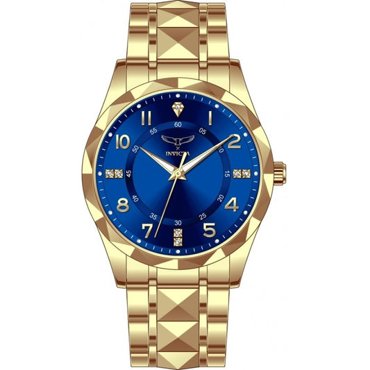 Invicta Specialty 69020 Men's 41mm Quartz Blue Dial Gold Tone Watch