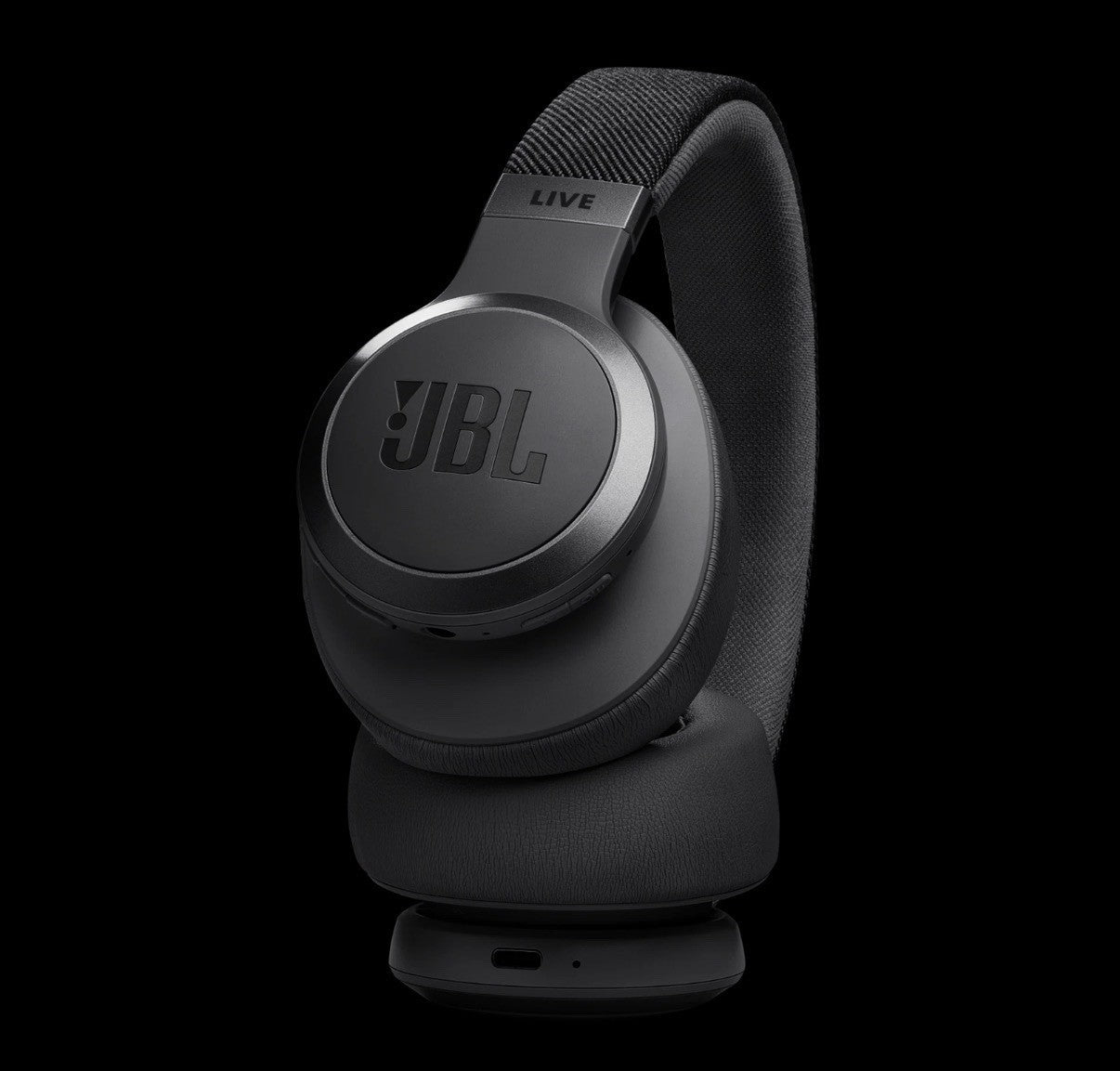 JBL LIVE 770NC Wireless Adaptive Noise Cancelling Over-The-Ear Headphones, Black