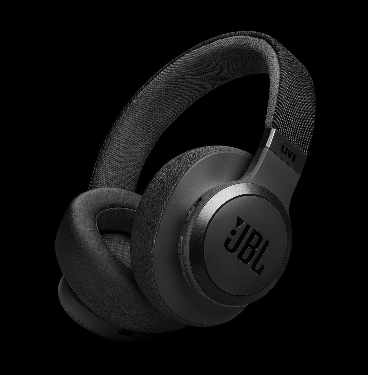 JBL LIVE 770NC Wireless Adaptive Noise Cancelling Over-The-Ear Headphones, Black